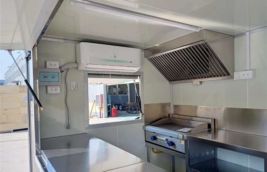 mobile kitchen trailer interior